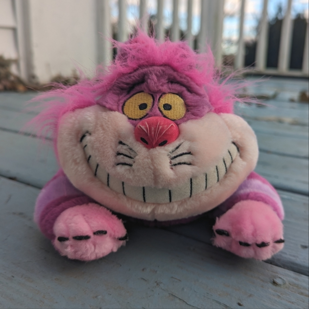 Vintage Cheshire Cat plush stuffed animal